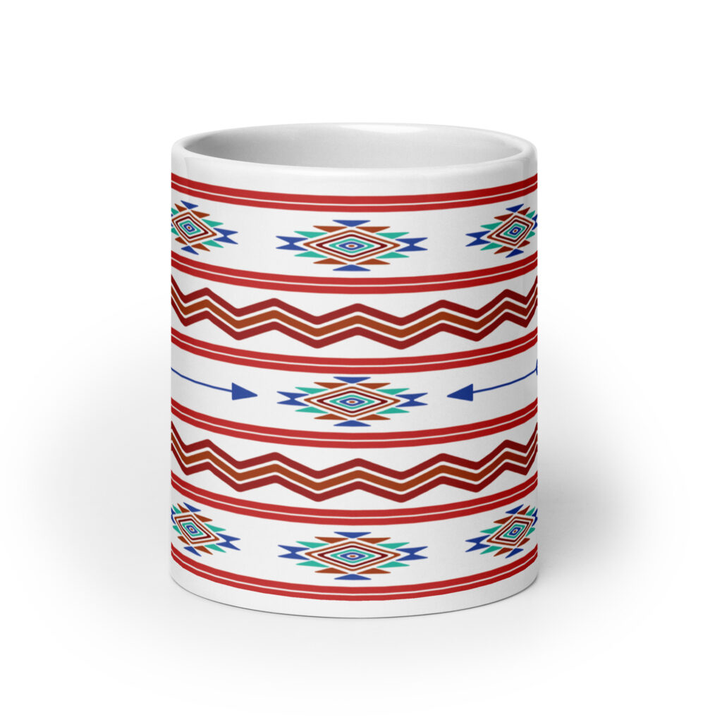 Indigenous Print 1 20 oz. Mug by Wayuką́