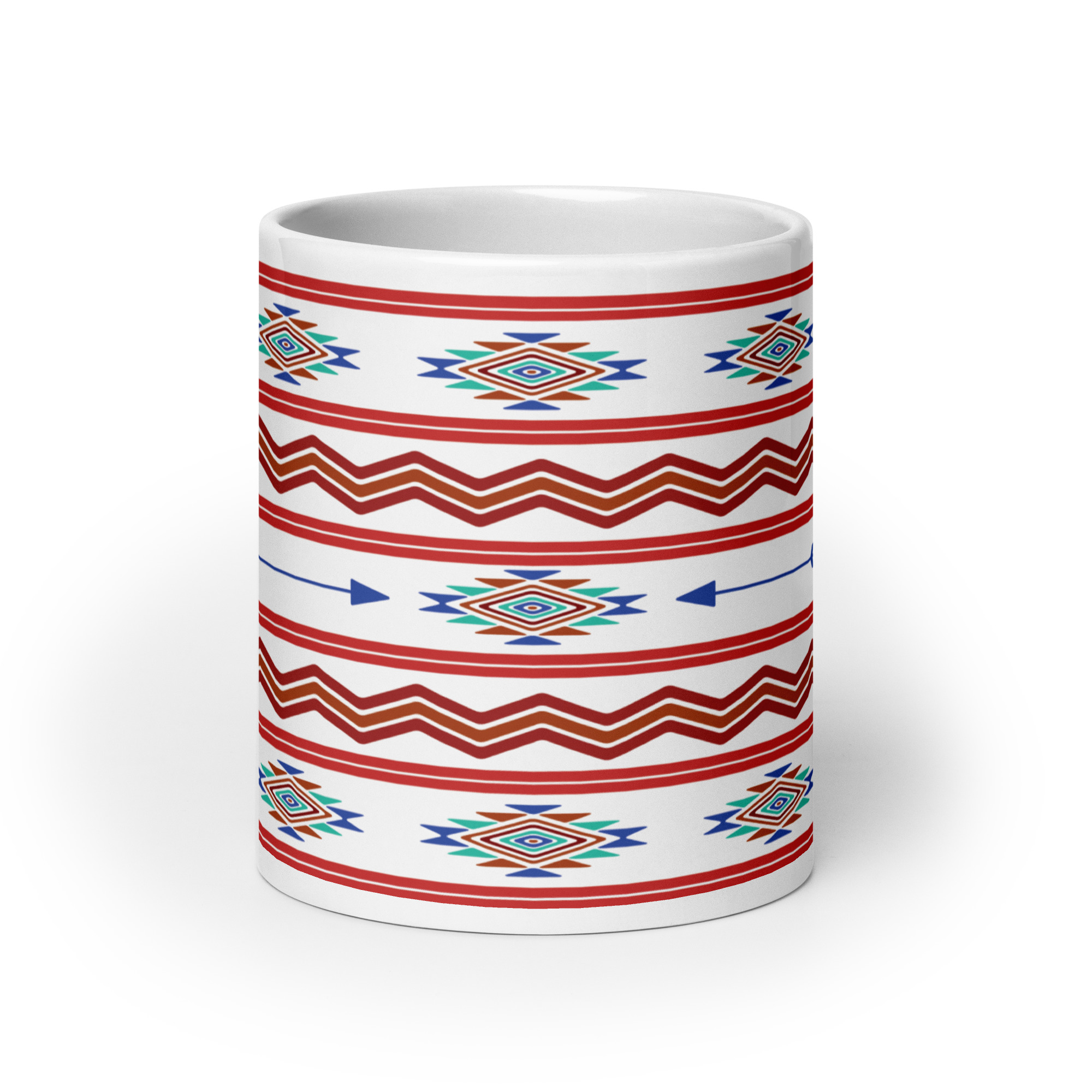 Indigenous Print 1 20 oz. Mug by Wayuką́