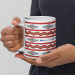 Indigenous Print 1 Mug by Wayuką́