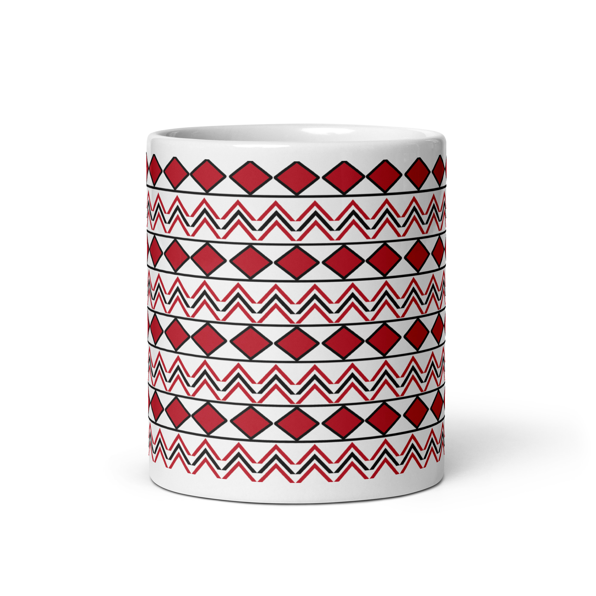 Indigenous Print 2 11 oz. Mugs by Wayuką́