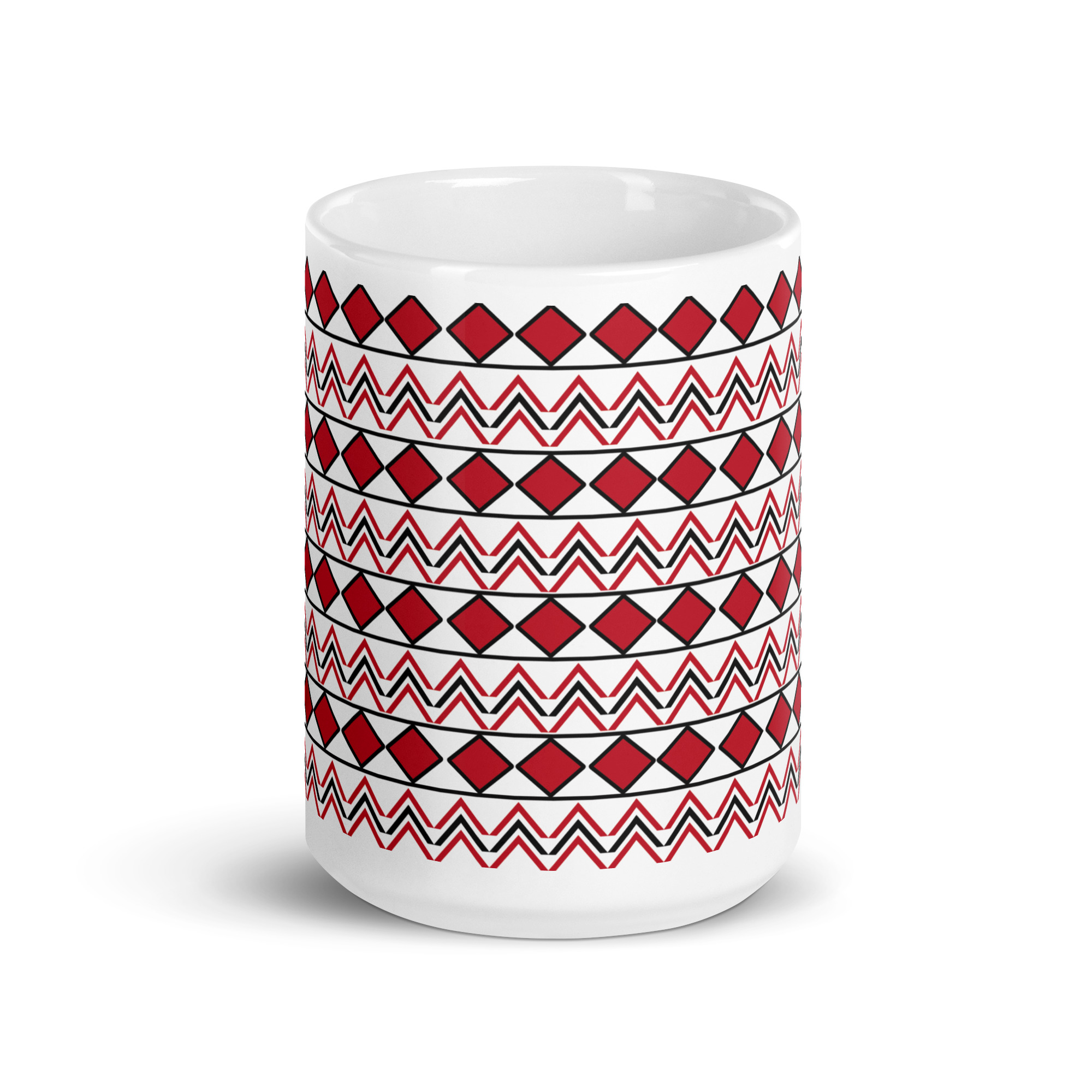 Indigenous Print 2 15 oz. Mugs by Wayuką́
