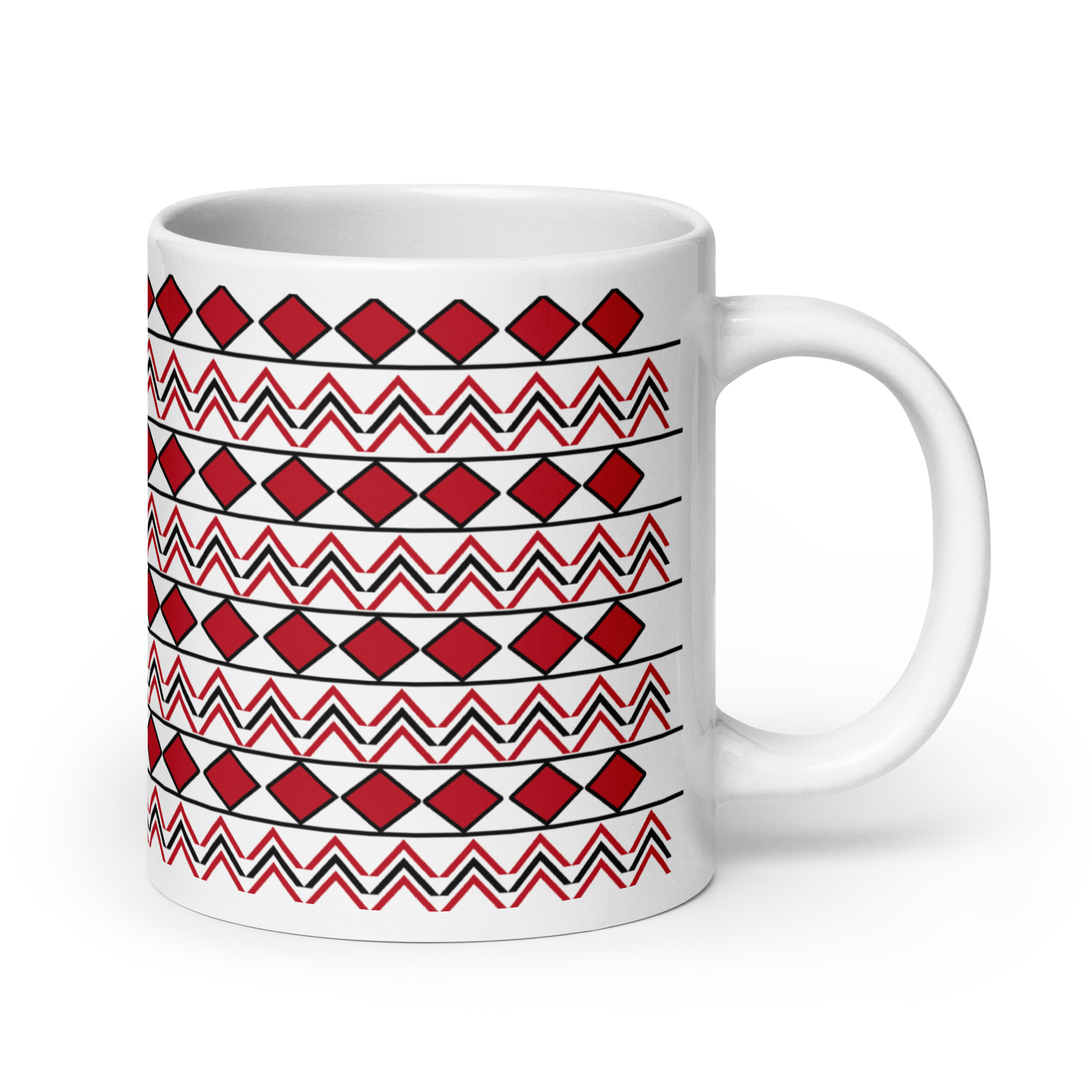 Indigenous Print 2 Mugs by Wayuką́