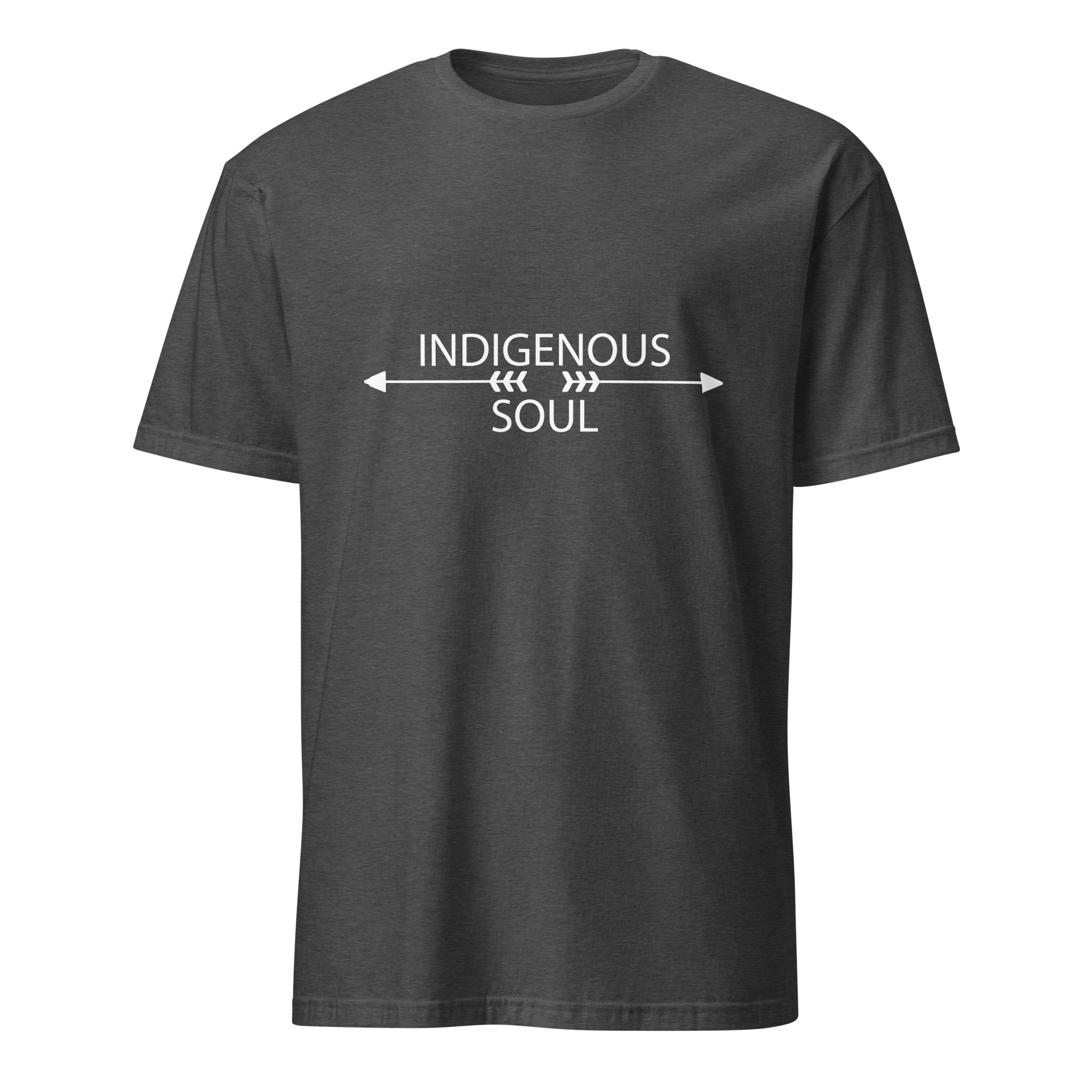 Indigenous Soul Dark Heather Grey T-shirt by Wayuką́