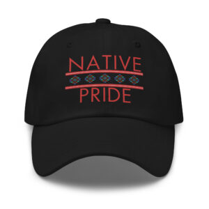 Native Pride 1 Black Dad Hat by Wayuką́