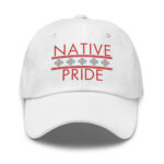 Native Pride 1 White Dad Hat by Wayuką́