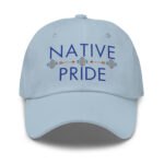 Native Pride 2 Light Blue Dad Hat by Wayuką́