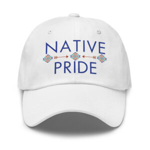 Native Pride 2 White Dad Hat by Wayuką́
