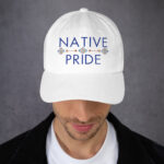 Native Pride 2 White Dad Hat by Wayuką́