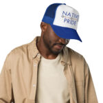 Native Pride 2 Royal Trucker Hat by Wayuką́