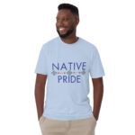 Native Pride 2 Light Blue T-shirt by Wayuką́