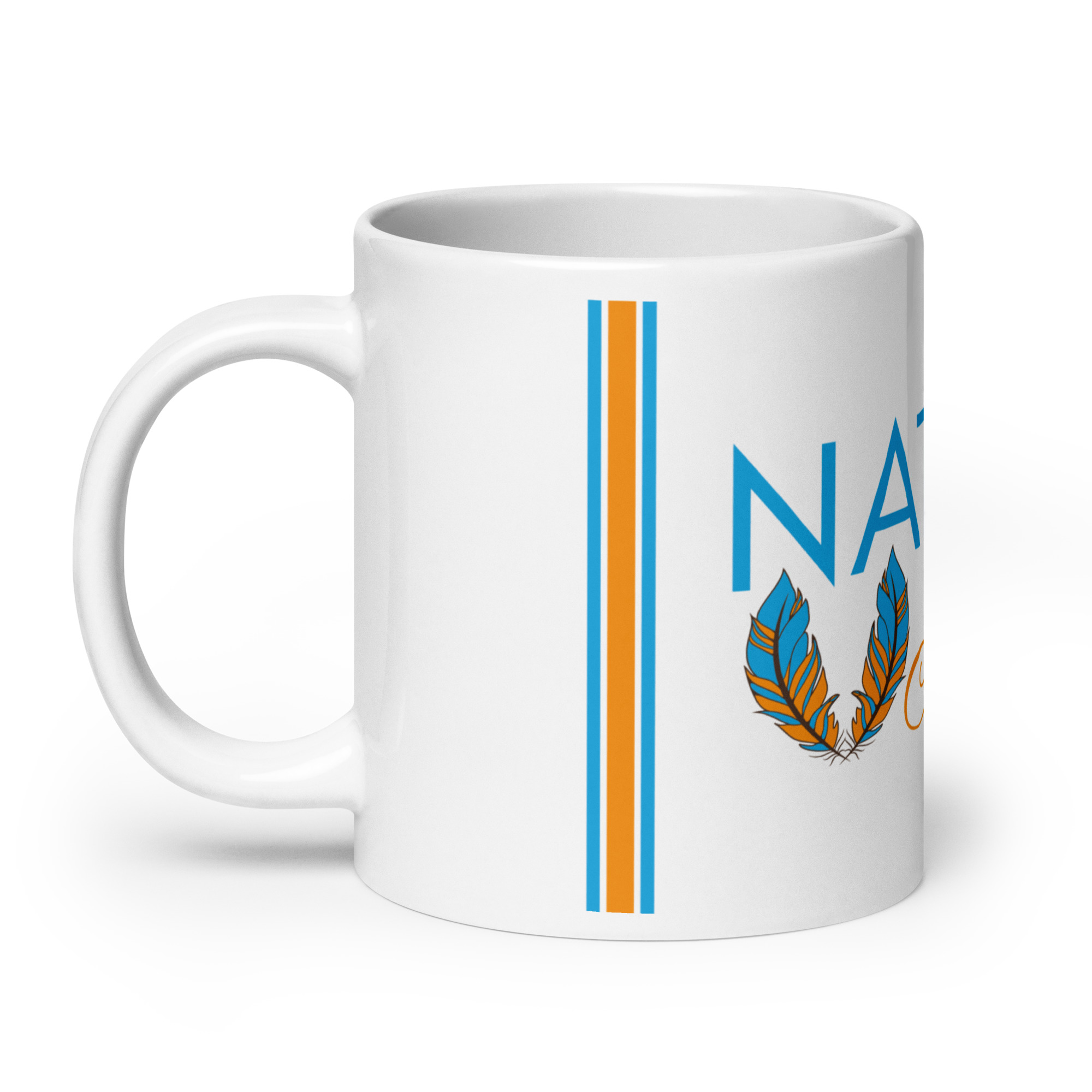 Native Pride Feathers 1 Mug by Wayuką́