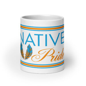 Native Pride Feathers 2 20 oz. Mug by Wayuką́