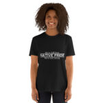 Native Pride We're Still Here Black T-shirt by Wayuką́