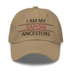 Saponi Ancestors Khaki Dad Hat by Wayuką́