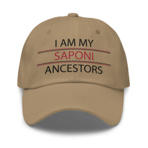 Saponi Ancestors Khaki Dad Hat by Wayuką́