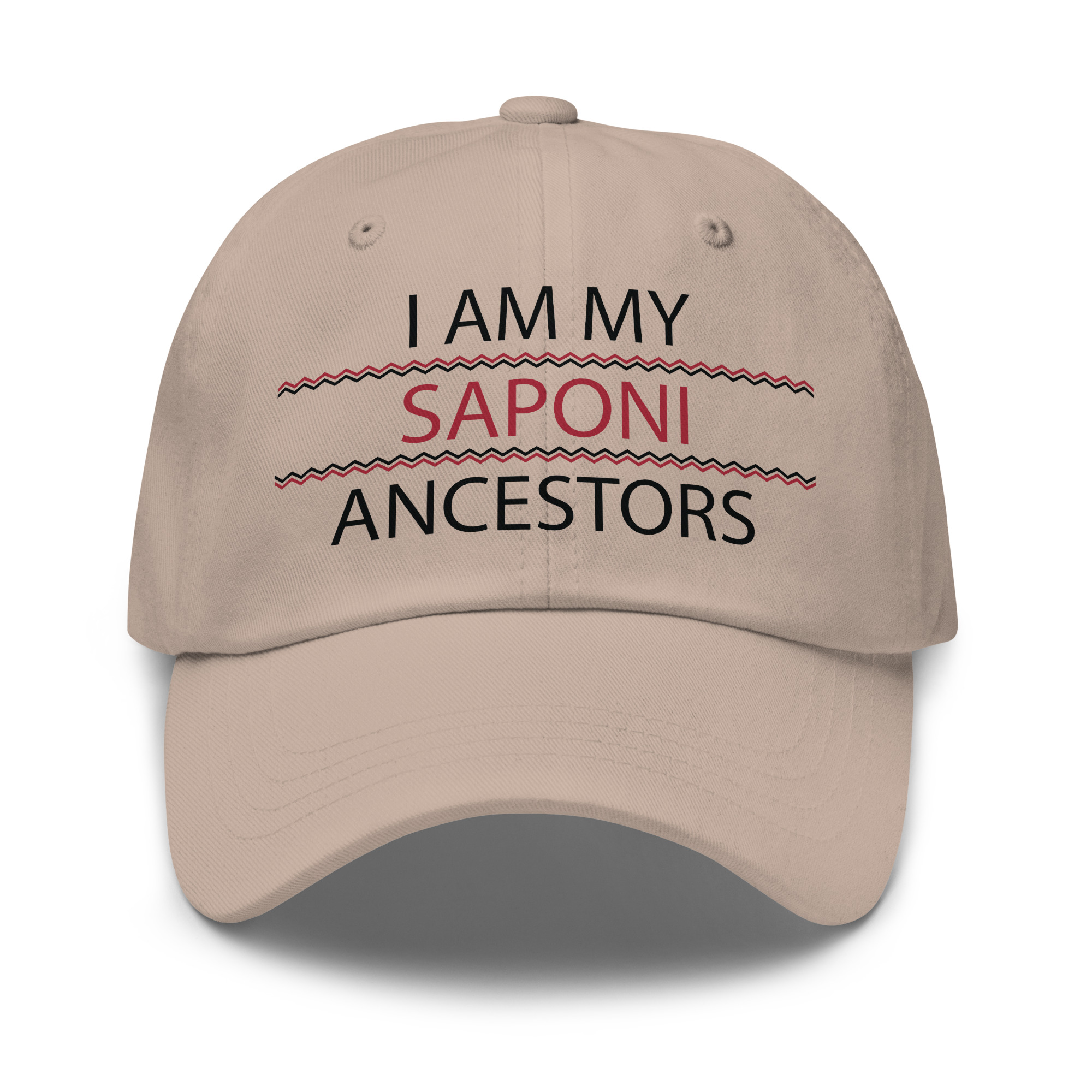 Saponi Ancestors Stone Dad Hat by Wayuką́
