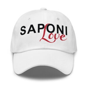 Saponi Love White Dad Hat by Wayuką́