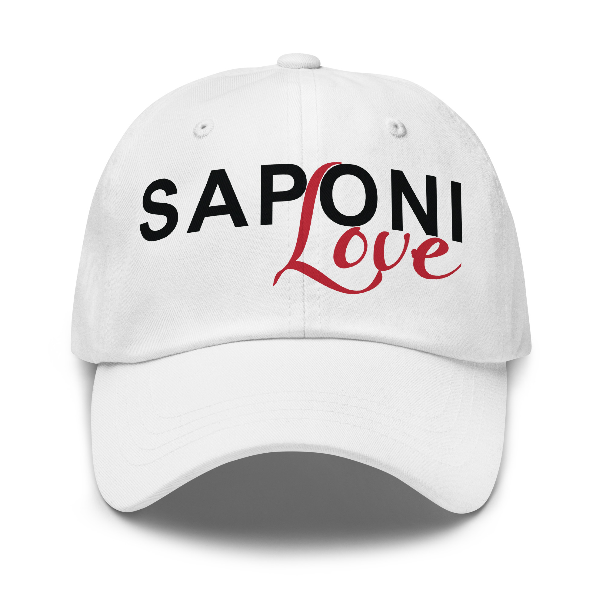 Saponi Love White Dad Hat by Wayuką́