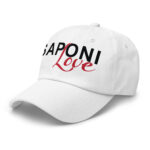 Saponi Love White Dad Hat by Wayuką́
