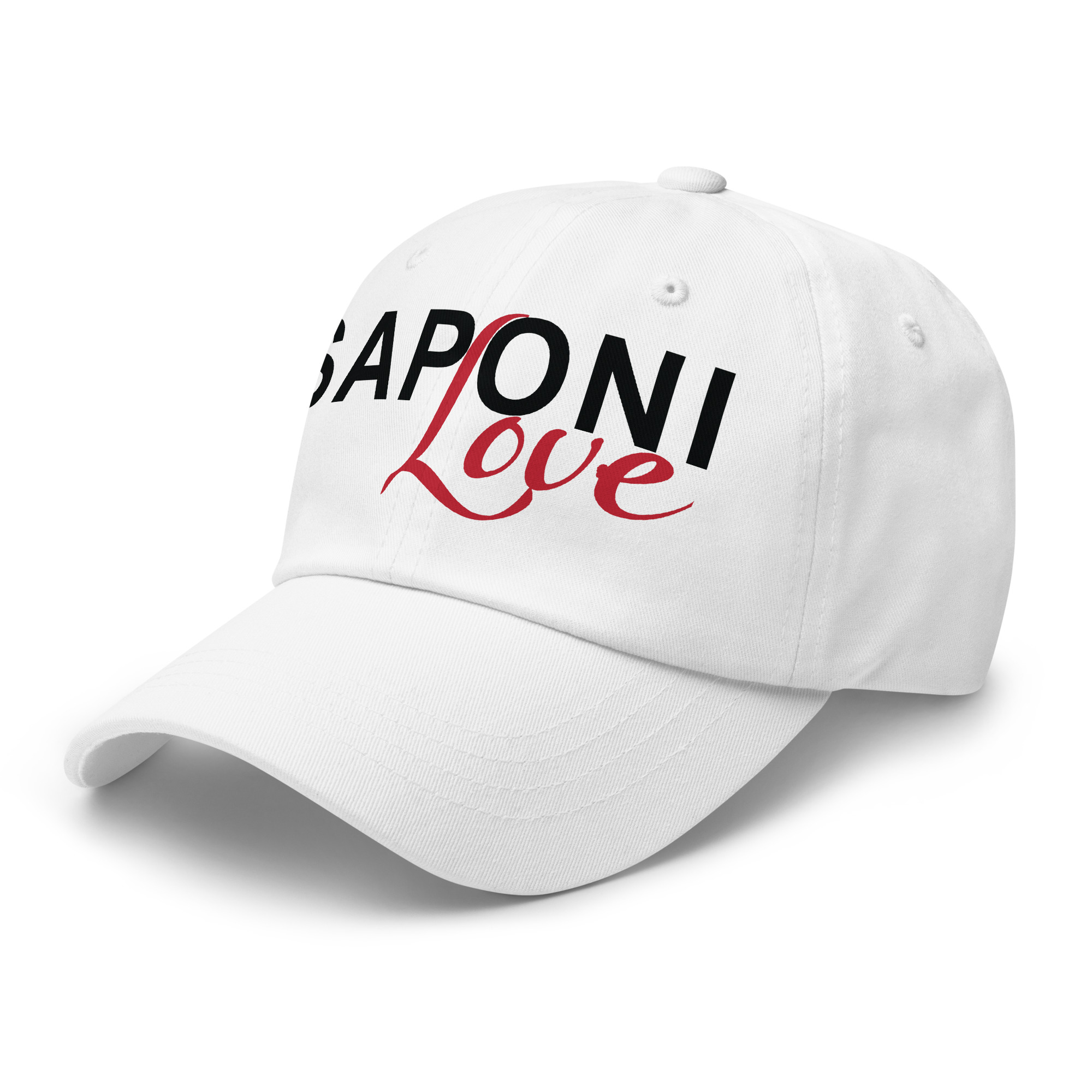 Saponi Love White Dad Hat by Wayuką́