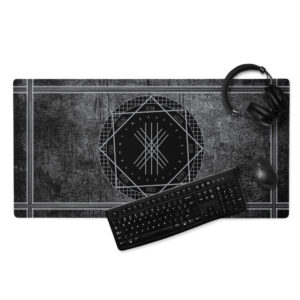 Seidr Galdr Web of Wyrd Desk Mat by Wayuką́