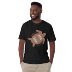 Turtle Island 2 Black T-shirt by Wayuką́