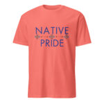 Native Pride 2 Coral Silk T-shirt by Wayuką́
