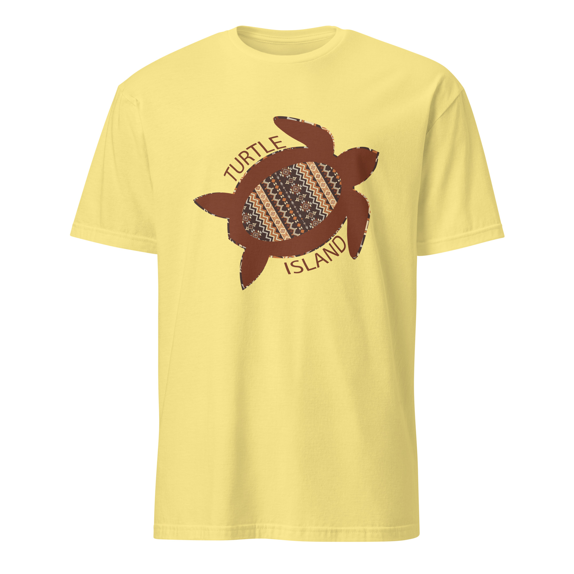 Turtle Island 2 Cornsilk T-shirt by Wayuką́