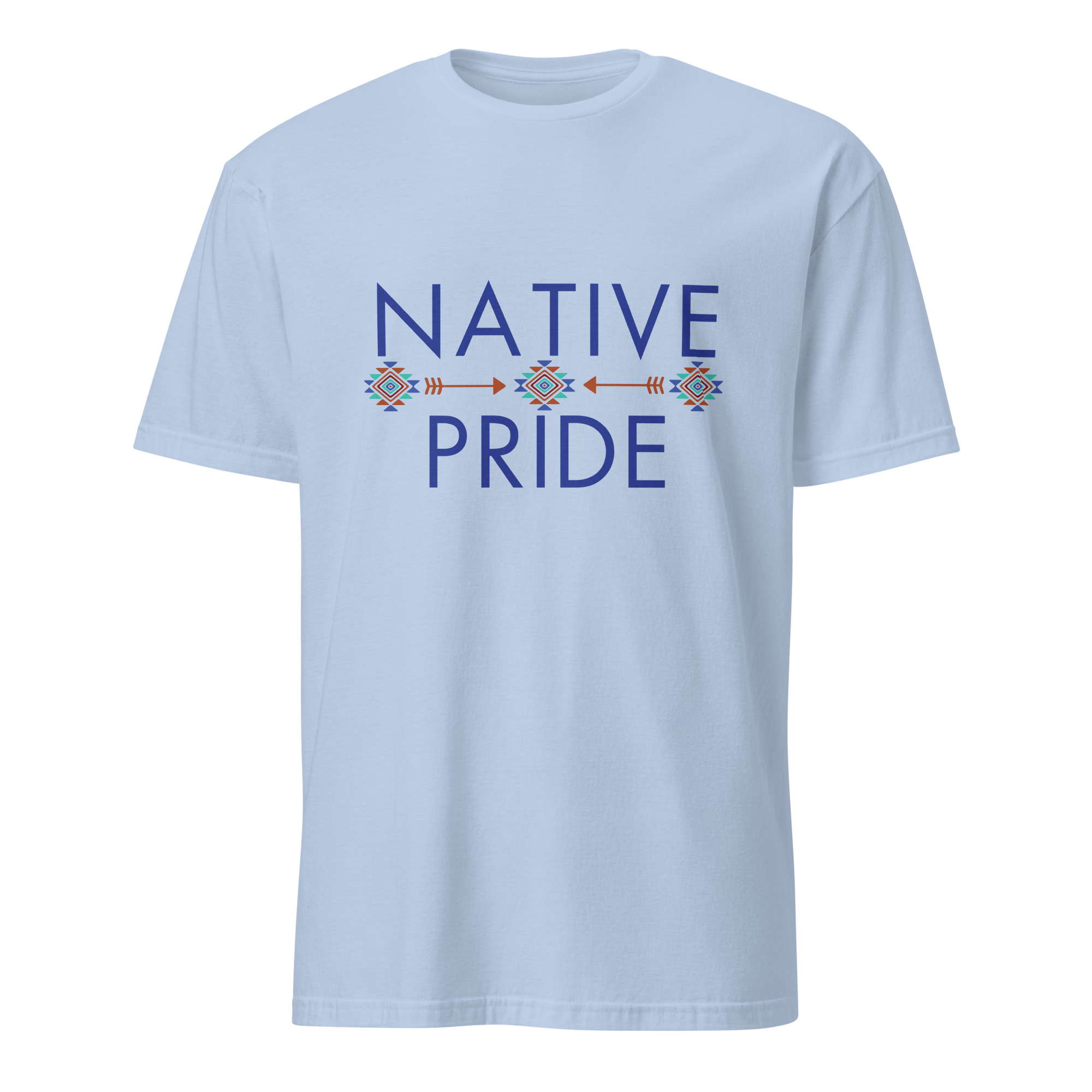 Native Pride 2 Light Blue T-shirt by Wayuką́