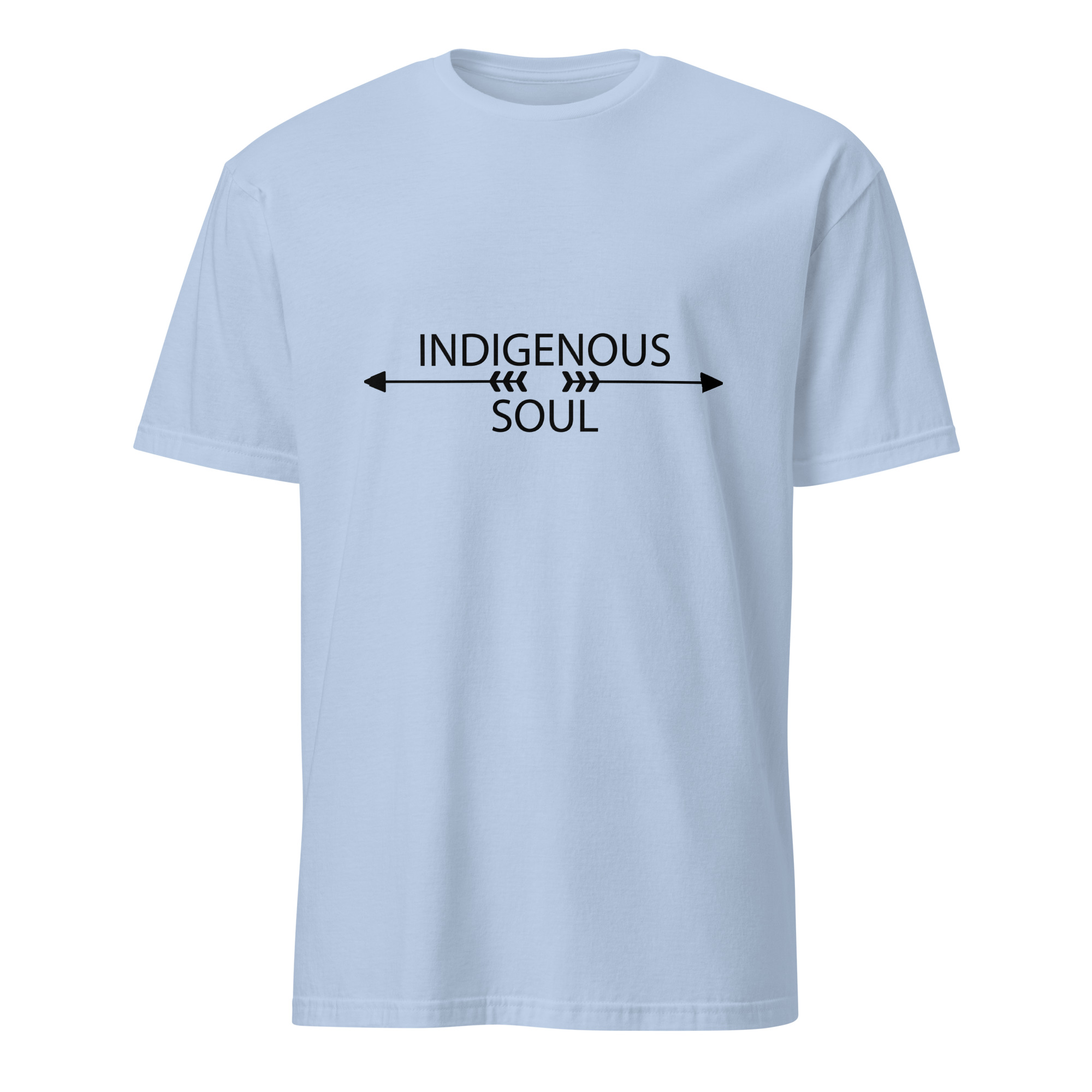 Indigenous Soul Light Blue T-shirt by Wayuką́