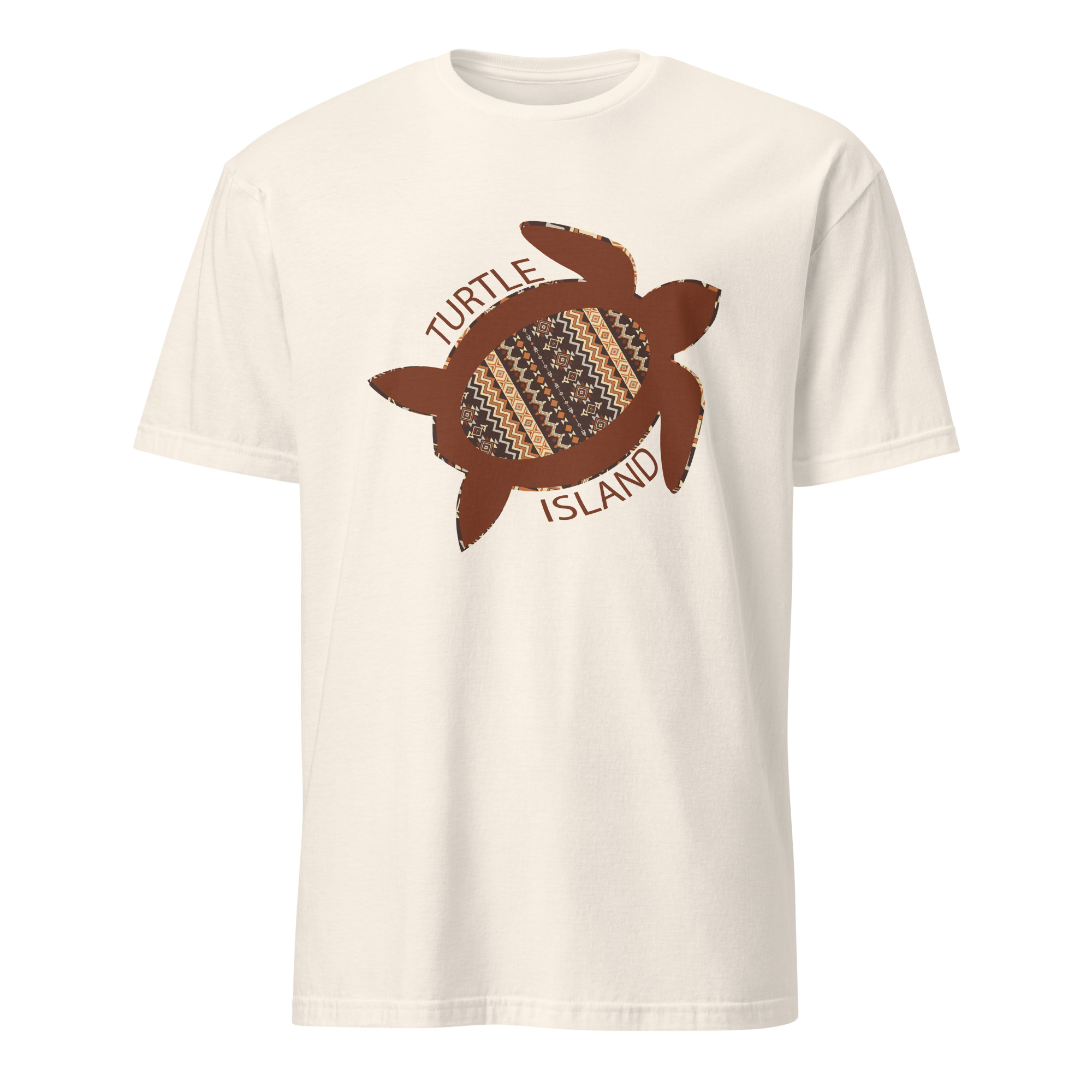 Turtle Island 2 Natural T-shirt by Wayuką́