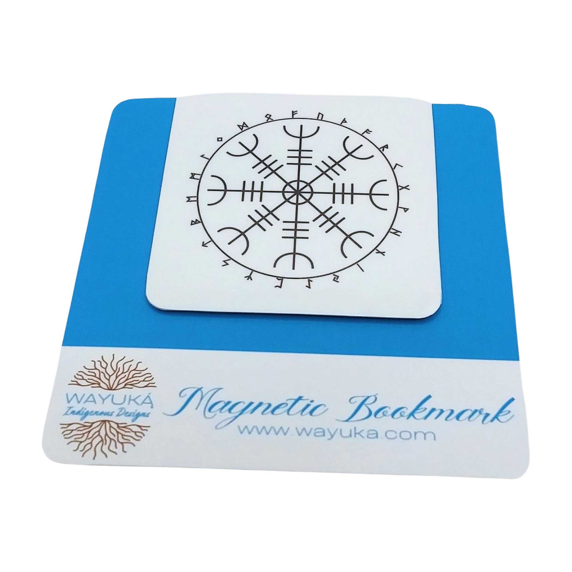 Aegishjalmr Runes Magnetic Bookmark by Wayuką́