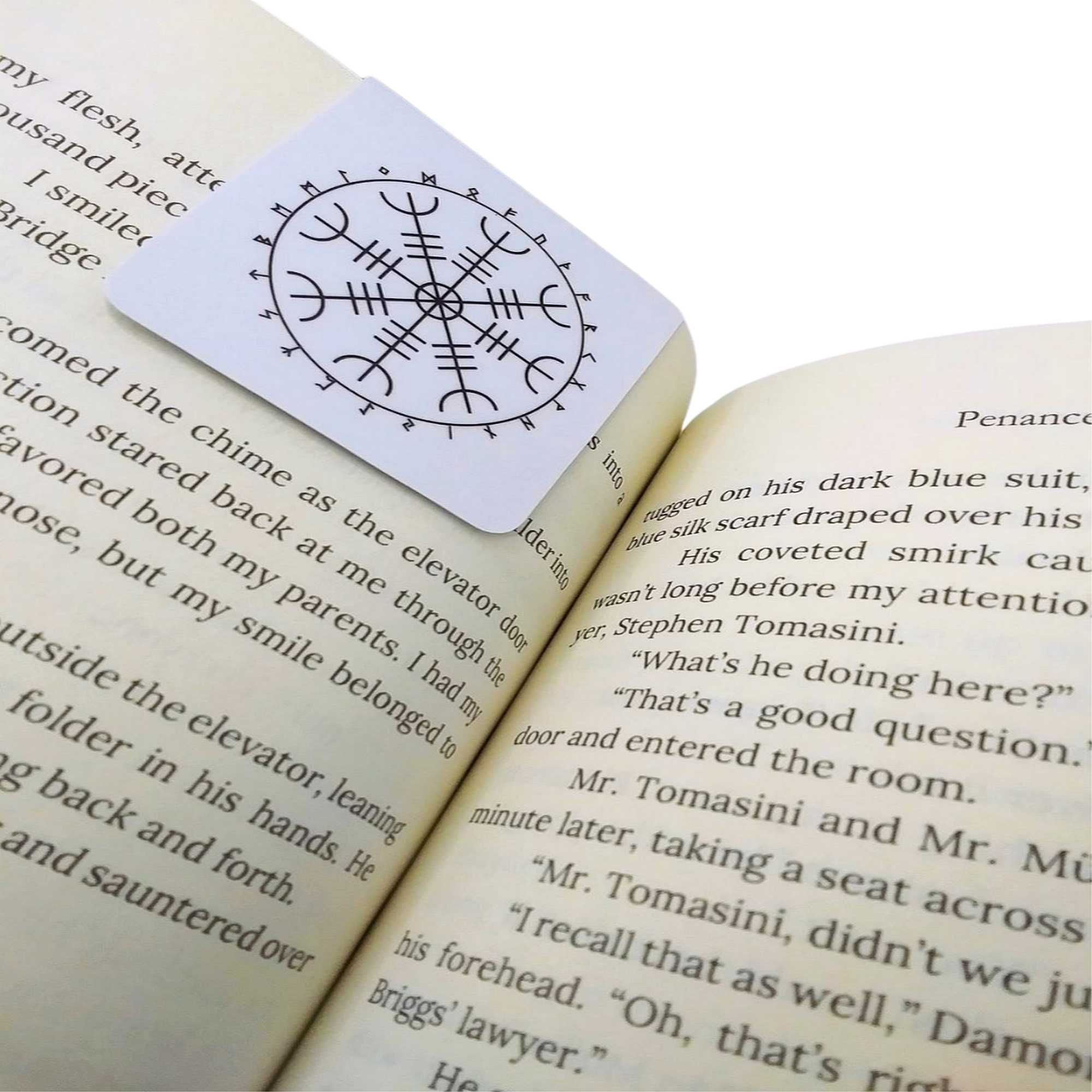 Aegishjalmr Runes Magnetic Bookmark by Wayuką́