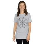 Aegishjalmr Runes Sport Grey Unisex T-shirt by Wayuką́