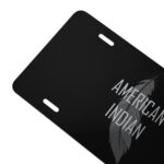 American Indian Feather License Plate by Wayuką́