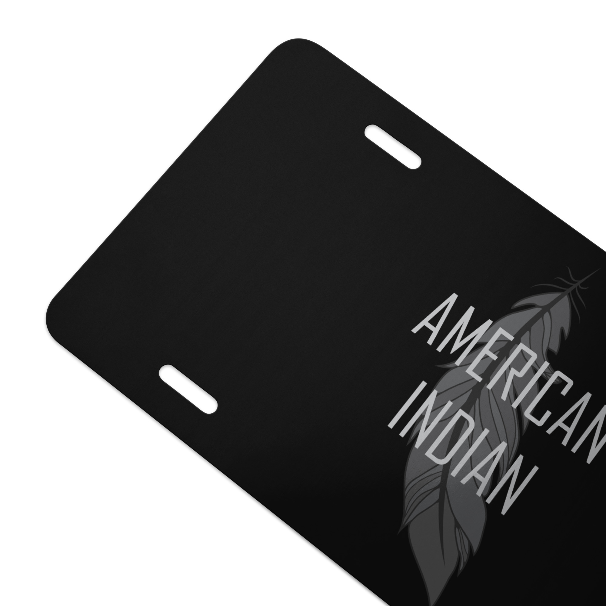 American Indian Feather License Plate by Wayuką́