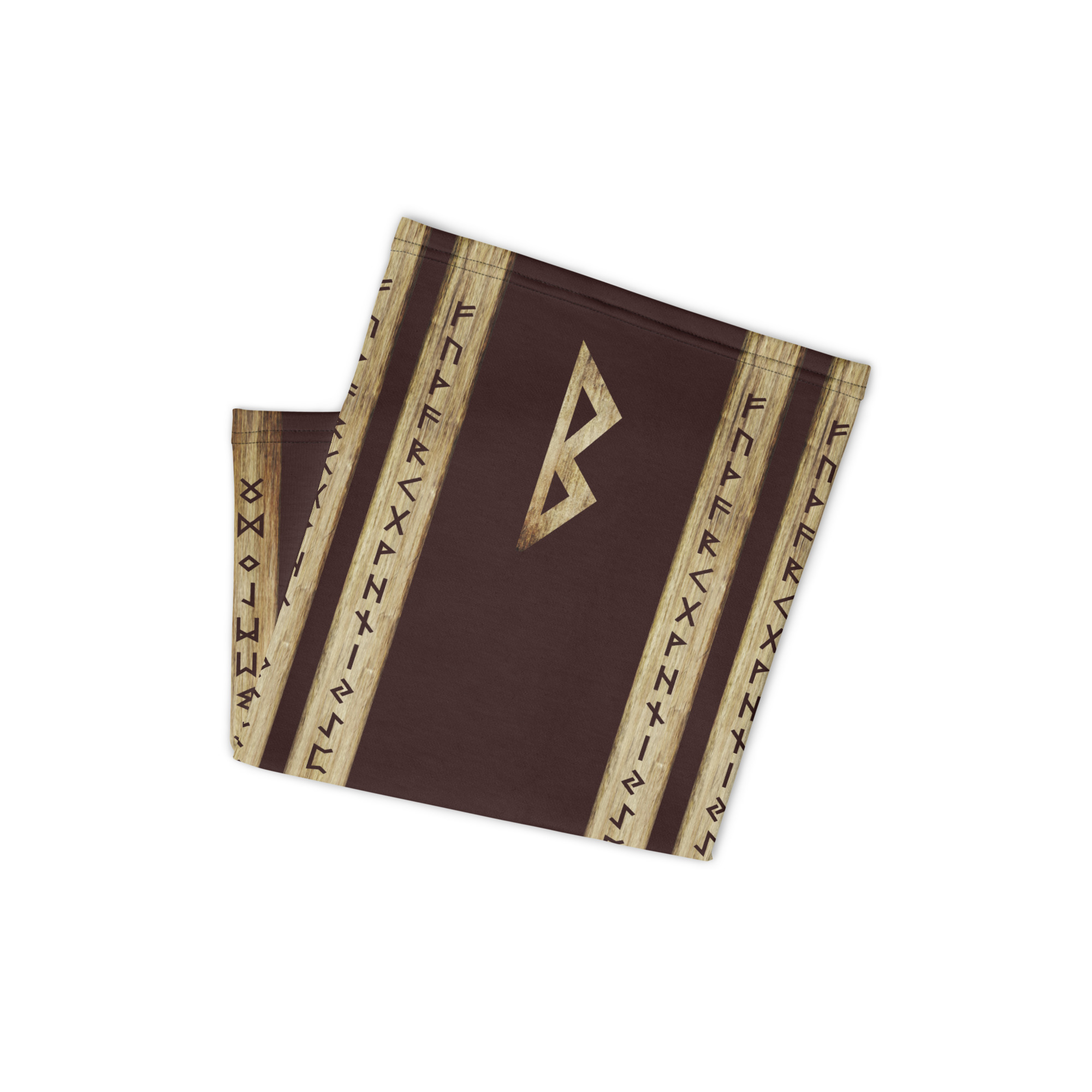 Berkana Brown Grunge Neck Gaiter bgy Wayuką́