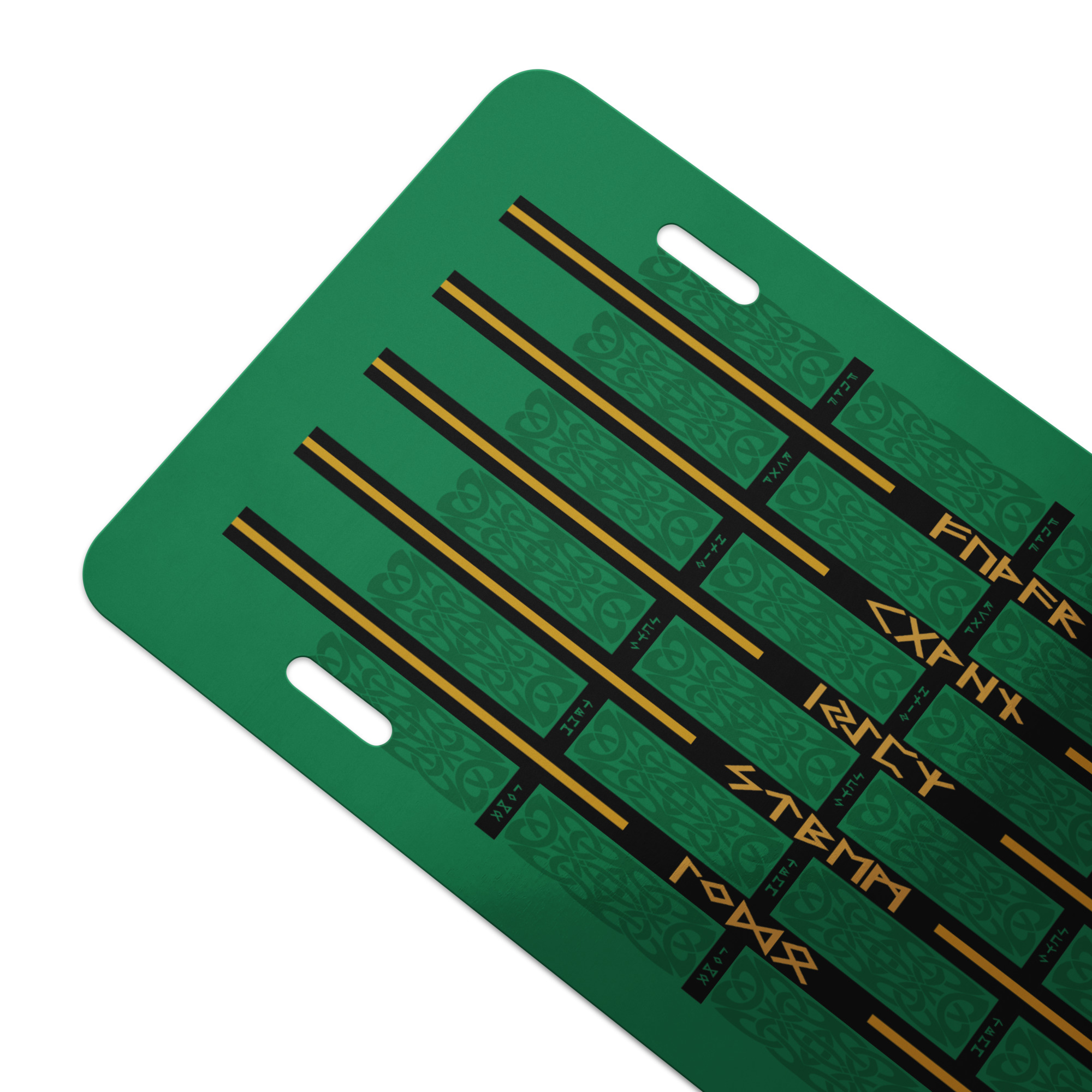 Celtic Runes 1 License Plate by Wayuką́