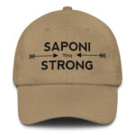 Saponi Strong Arrows Khaki Dad Hat by Wayuką́
