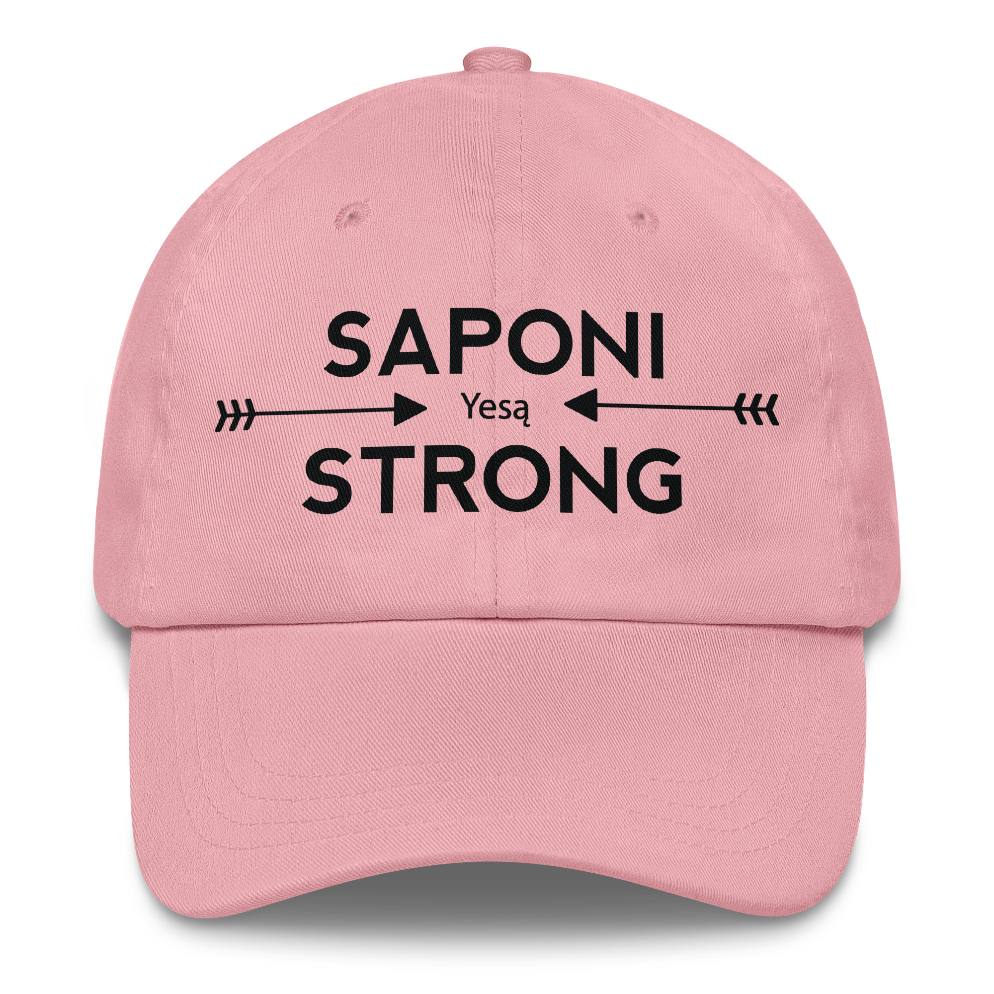 Saponi Strong Arrows Pink Dad Hat by Wayuką́