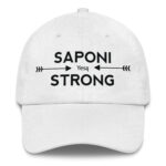 Saponi Strong Arrows White Dad Hat by Wayuką́