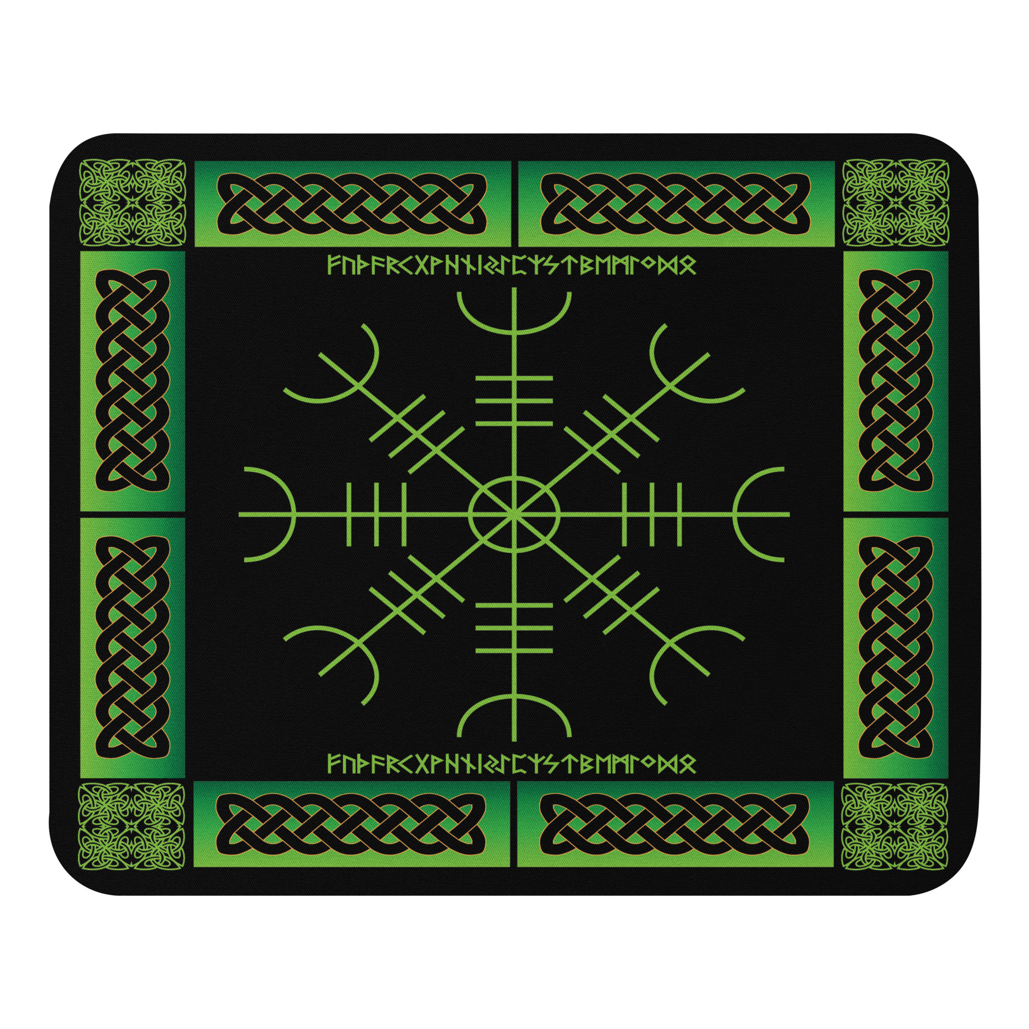 Celtic Aegishjalmr Mouse Pad by Wayuką́