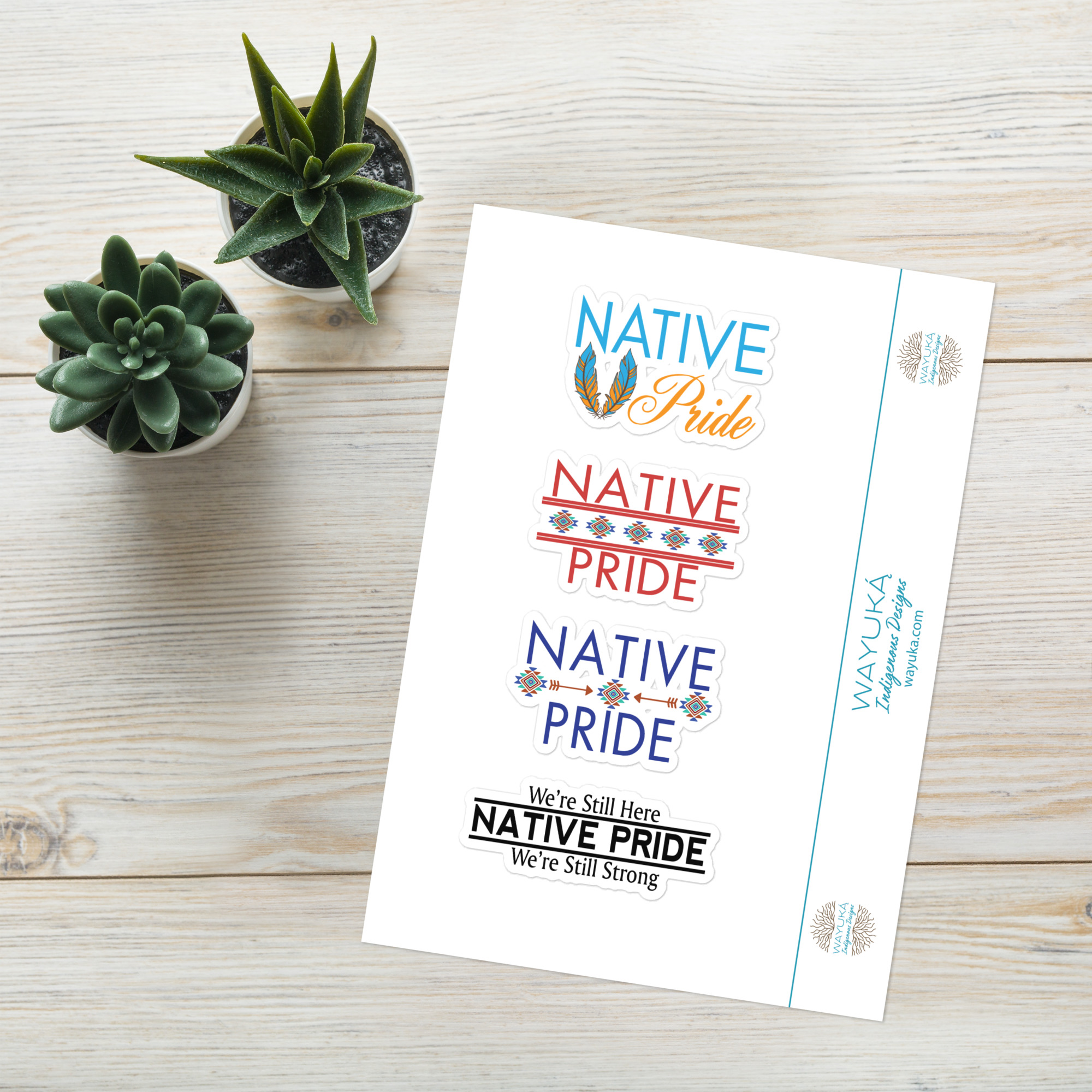 Native Pride Sticker Sheet by Wayuką́