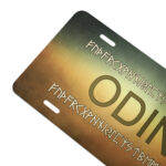 Odin Grunge License Plate by Wayuką́