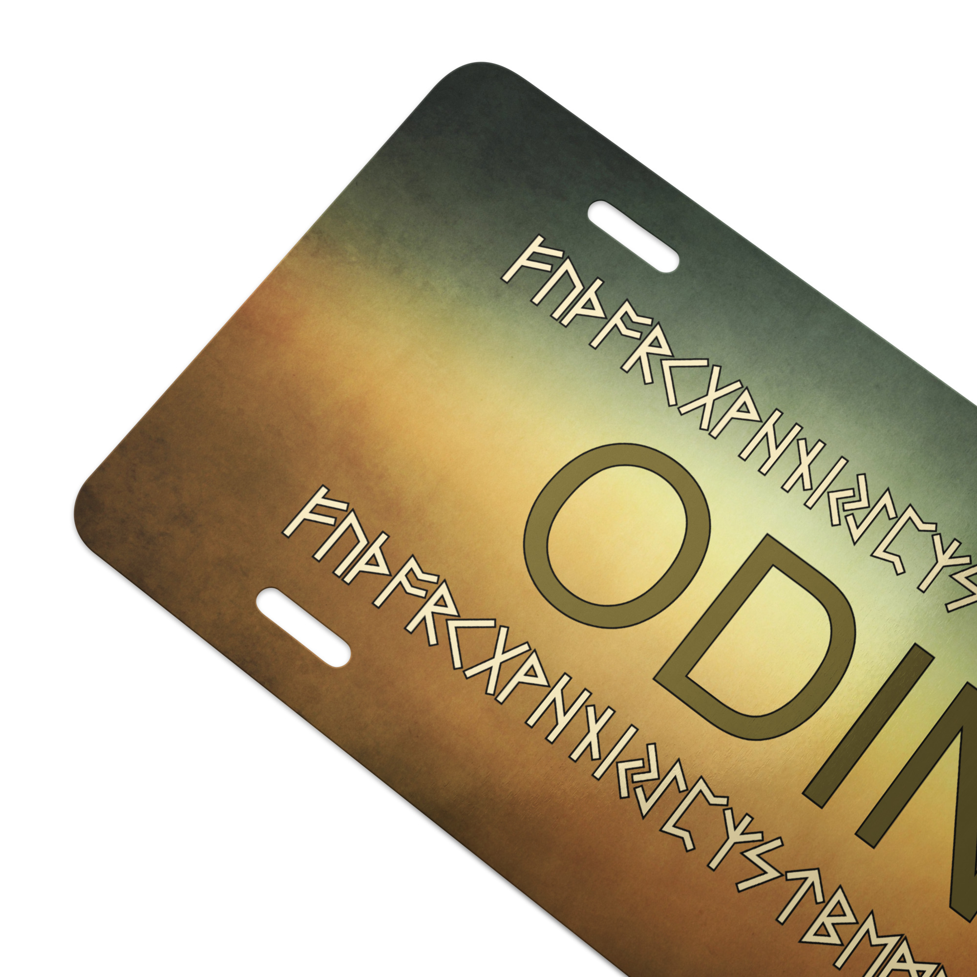 Odin Grunge License Plate by Wayuką́