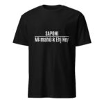 Saponi Mi:mahú:k Ehį Ney Black Unisex T-shirt by Wayuką́