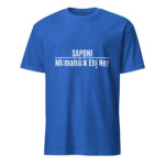 Saponi Mi:mahú:k Ehį Ney Royal Unisex T-shirt by Wayuką́