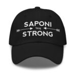 Saponi Strong Arrows Black Dad Hat by Wayuką́