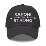 Saponi Strong Arrows Dark Grey Dad Hat by Wayuką́