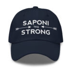 Saponi Strong Arrows Navy Dad Hat by Wayuką́